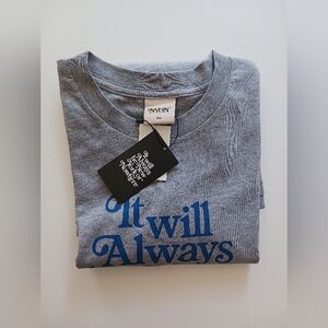 NWT NYON gray Long Sleeve T Shirt Size M